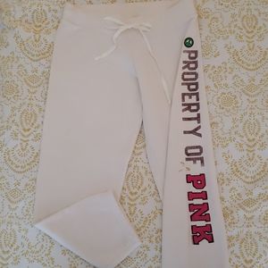 Victoria's Secret PINK White Sweatpants XS